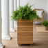 Calena Tall Outdoor Teak Planter