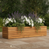 Calena Long Outdoor Teak Planter