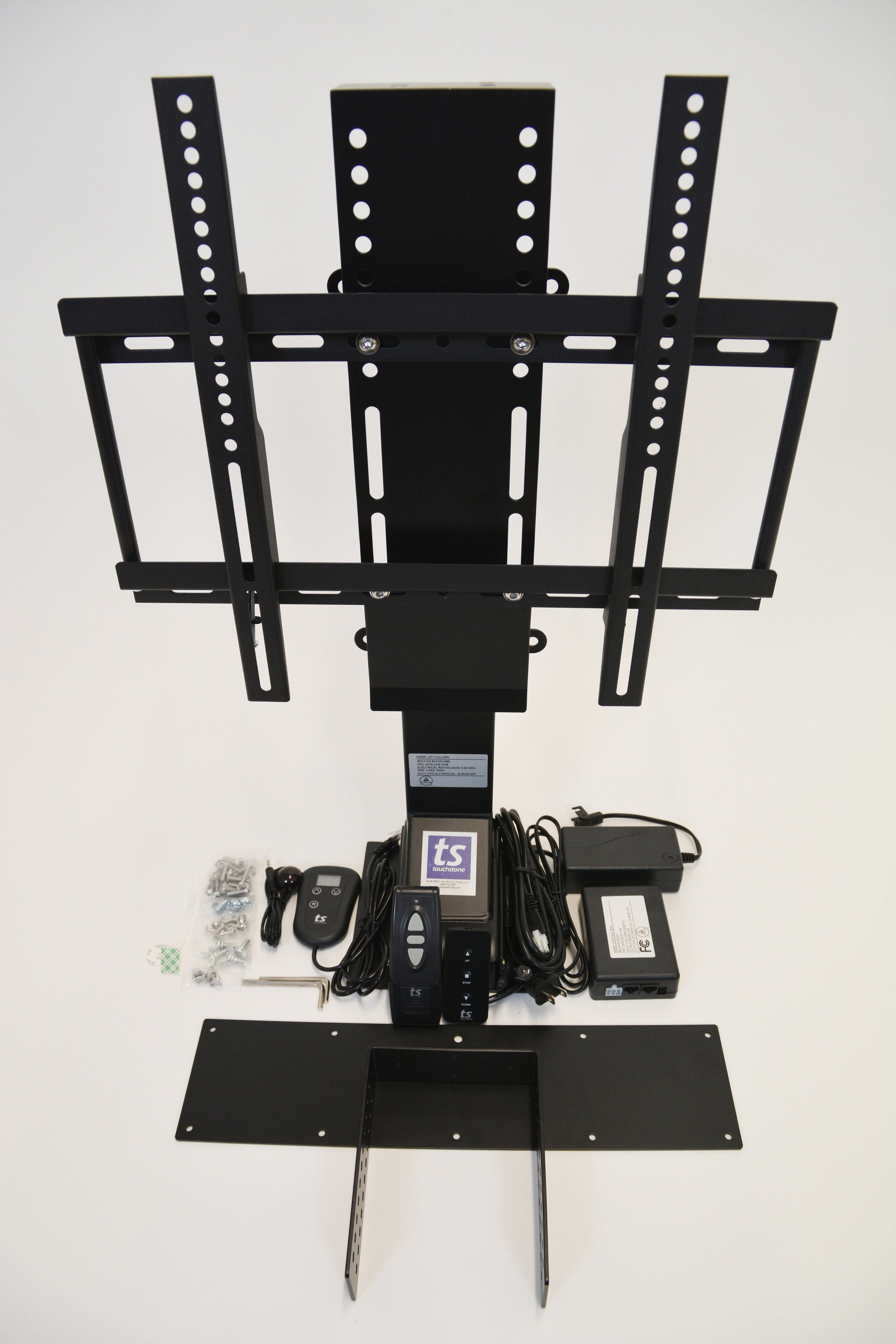 The Touchstone SRV Pro TV Lift included components.