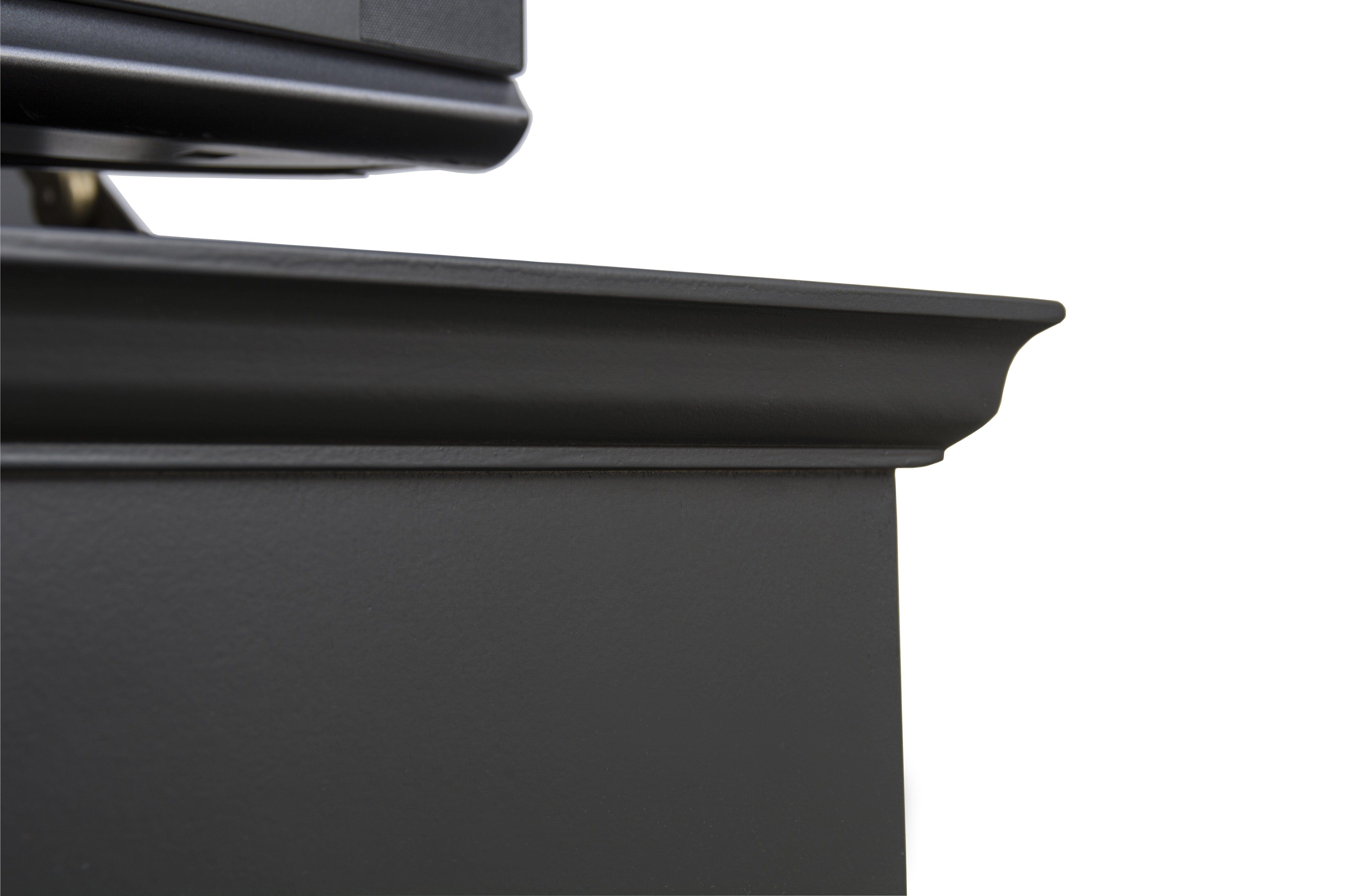 Showroom Model Elevate 72011 Black TV Lift Cabinet corner shot - Touchstone Home Products, Inc.