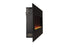 Onyx 80001 Wall Mounted Electric Fireplace from the side.