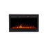 Sideline 36 80014 36" Recessed Electric Fireplace shown with orange flames.