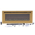 what is included with the Touchstone Sideline Gold 86275 smart electric fireplace