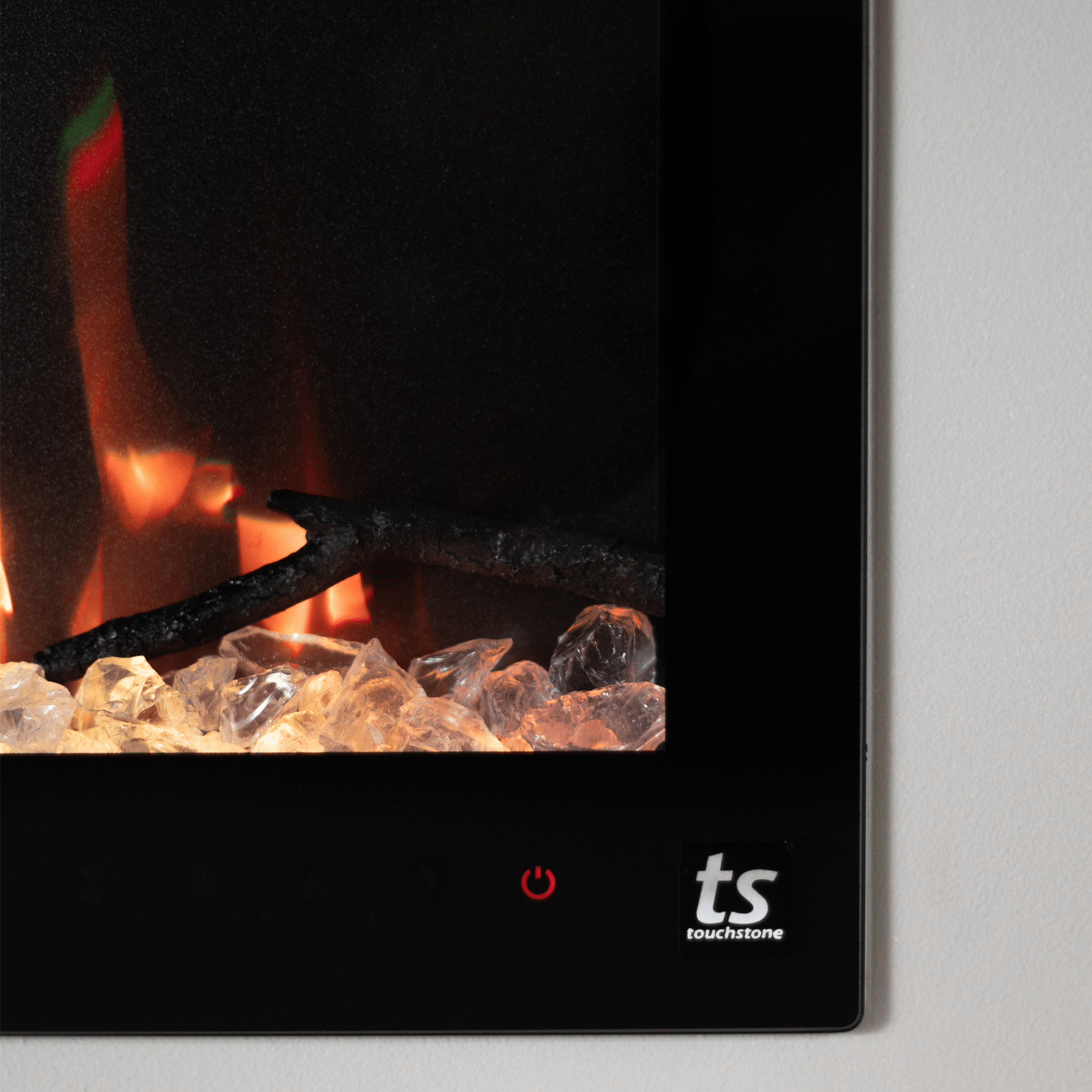 Sideline Fury 57 Inch Electric Fireplace close up shot