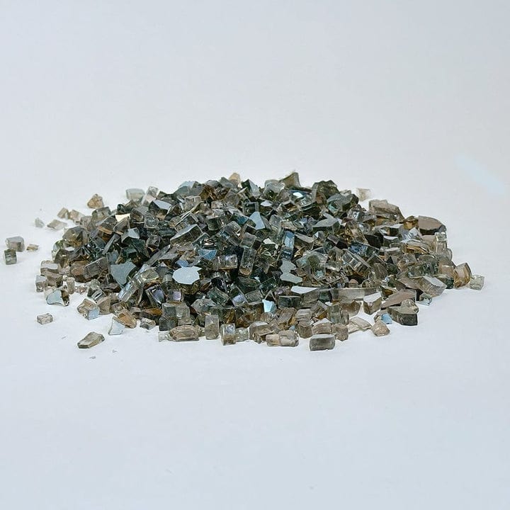 Smoke Crushed Glass for Electric Fireplaces 72 Inches and Above