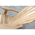 Touchstone Ayenya Teak Adirondack chair close up shot