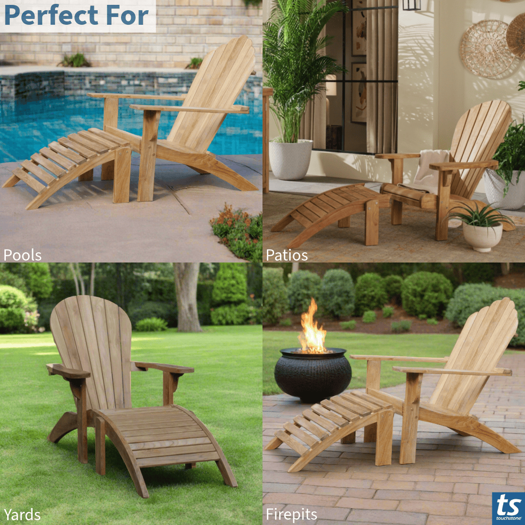 Avenya Teak Ottoman location graphic