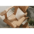 Touchstone Ayenya Teak Adirondack chair lifestyle photo showing close detail
