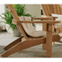 Touchstone Ayenya Teak Adirondack chair lifestyle photo of ergonomic chair.