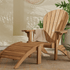Touchstone Ayenya Teak Adirondack chair lifestyle photo