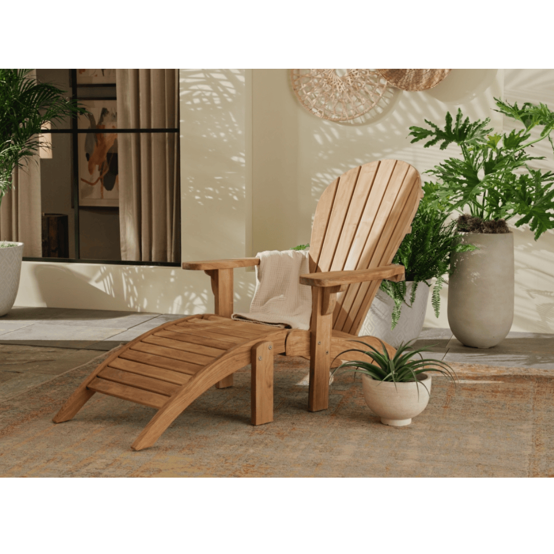 Avenya Teak Ottoman lifestyle photo
