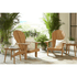Touchstone Ayenya Teak Adirondack chair lifestyle photo of different angles.