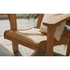 Touchstone Ayenya Teak Adirondack chair lifestyle photo showing the front of the chair.