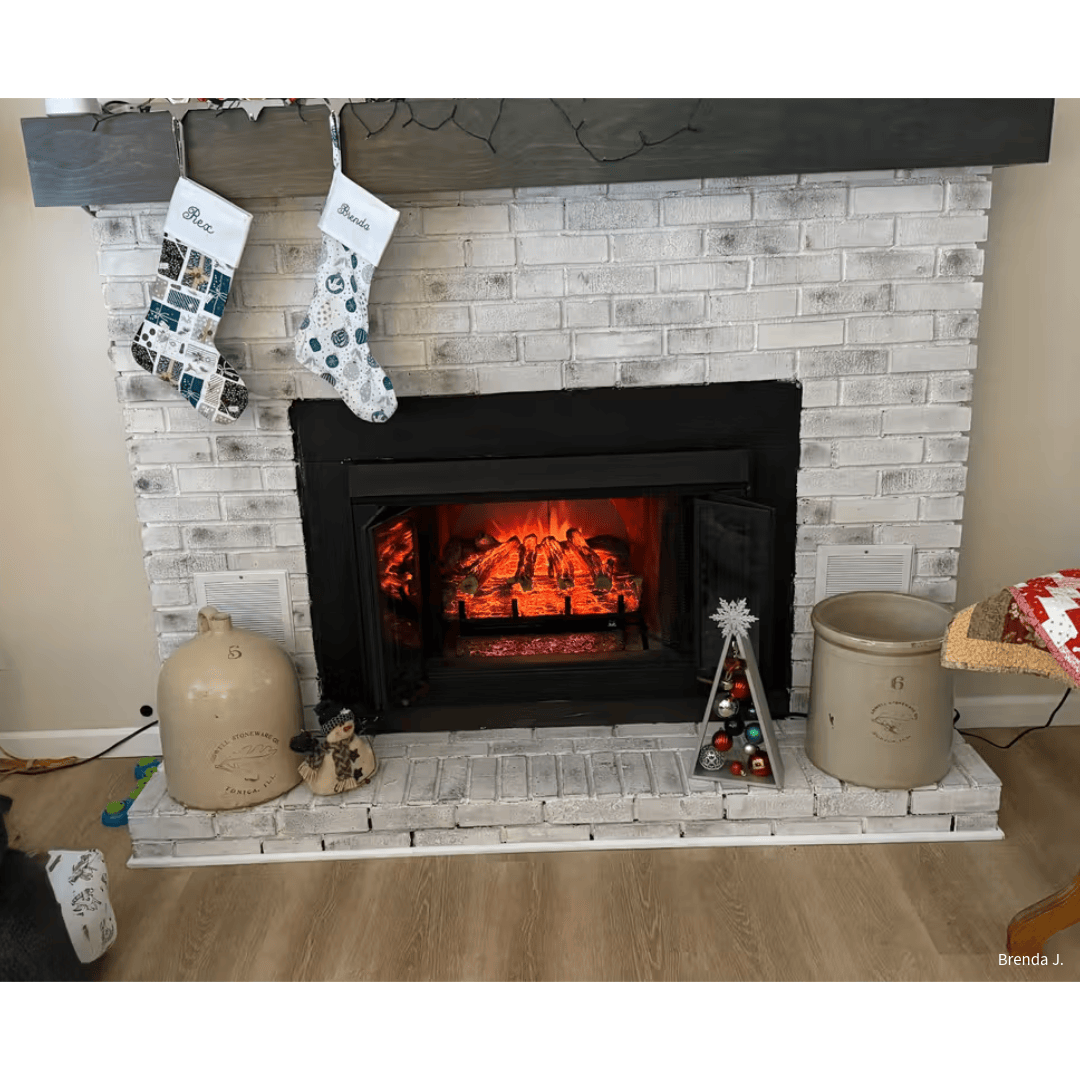 Customer Brenda J Touchstone Burnbrite installation lifestyle photo.