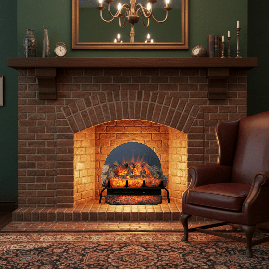 Touchstone BurnBrite Electric Log Set lifestyle photo