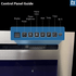 Touchstone Electric Fireplace control panel infographic