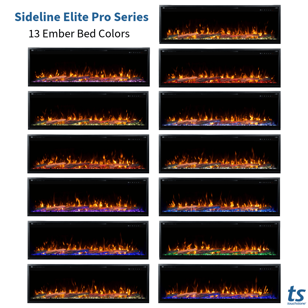 Sideline Elite Pro 50 Inch Smart Electric Fireplace with Encase Surround Mantel