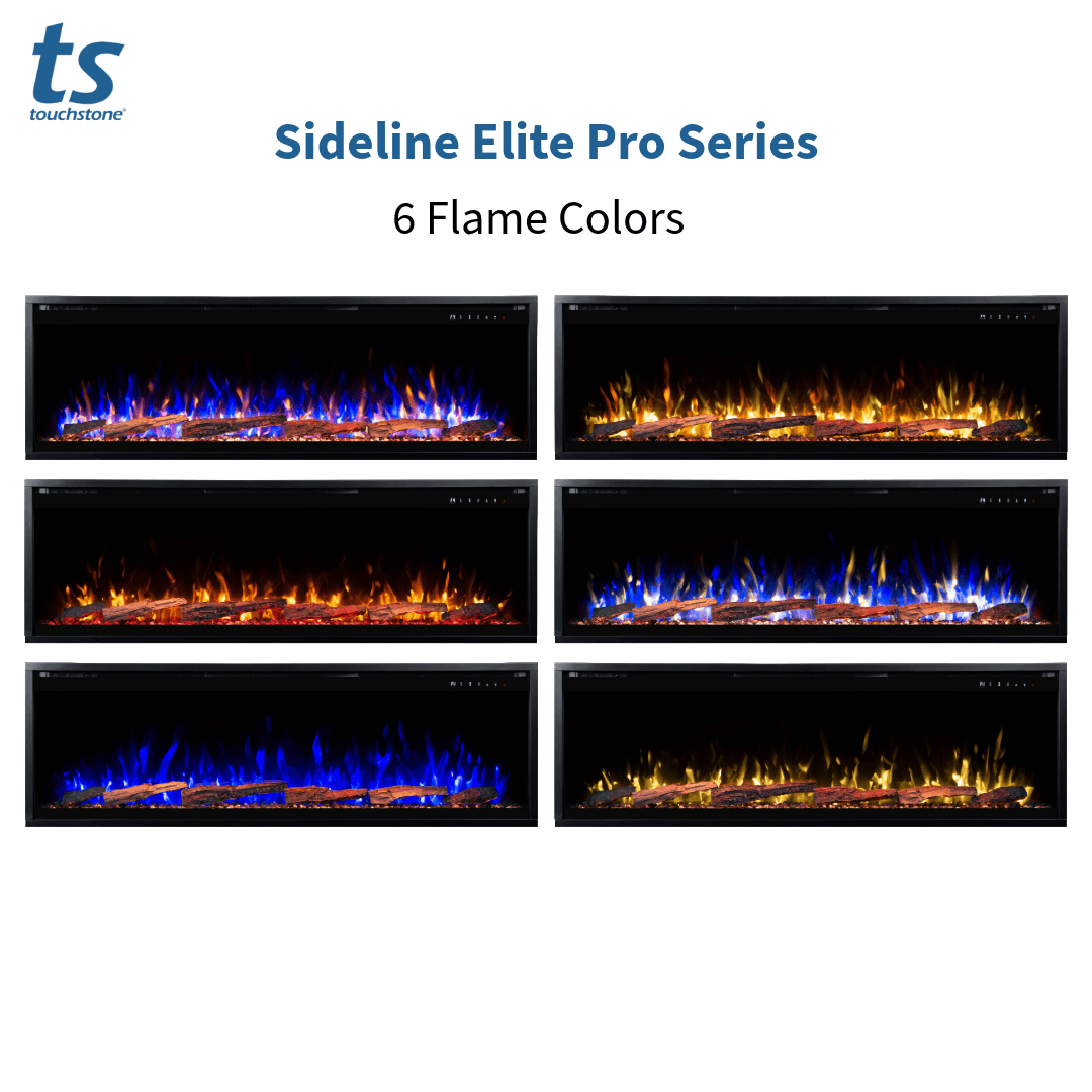 Sideline Elite Pro 50 Inch Smart Electric Fireplace with Encase Surround Mantel