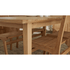 Touchstone Eluna Teak Outdoor Dining Set Lifestyle Photo details of under the table
