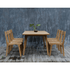 Touchstone Teak Eluna Chair shown with table