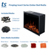 Fireplug Insert Electric Fireplace included ember bed media and extra options available graphic