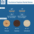 Espresso Touchstone Encase Floating Mantel size and color infographic