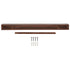Encase Espresso Electric Fireplace Wood Mantle from the back