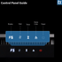 Touchstone Electric Fireplace control panel infographic