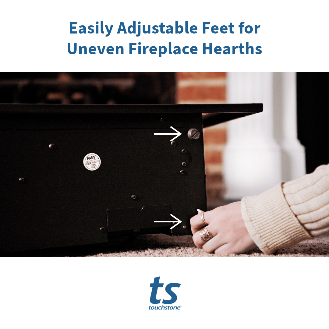 Touchstone Fireplug Pro adjustable feet infographic