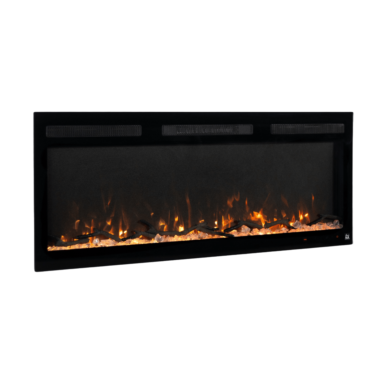 Sideline Fury 50 Inch Slim-Depth Recessed Smart Electric Fireplace 800 ...