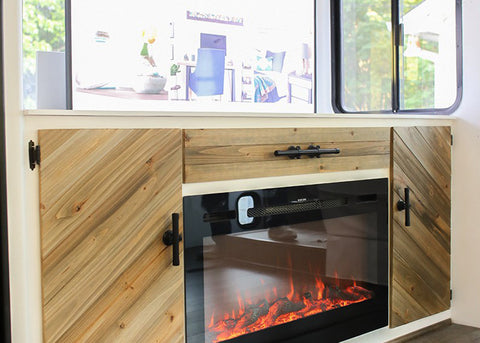 Sideline 36 recessed in an RV by Mountain Modern Life