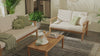 Touchstone Solena Teak Outdoor coffee table lifestyle video