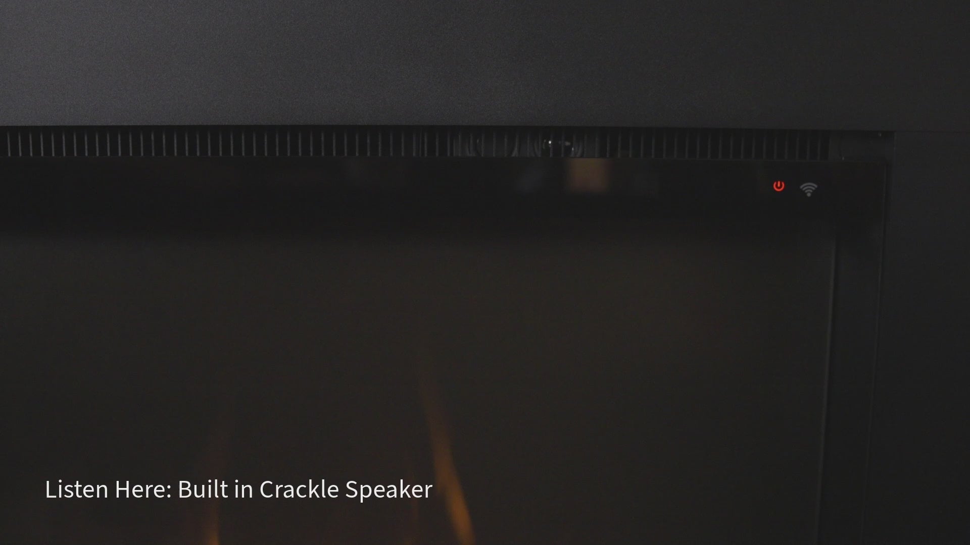 Touchstone Fireplug Pro Electric Fireplace video showing the speaker with the audio included. 