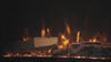 Touchstone Fireplug electric fireplace close up video of flames and ember bed media