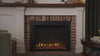 Touchstone Fireplug Pro Electric Fireplace video showing a room setting with the flames on.