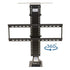 The SRV Pro TV lift has a manual 360 degree full swivel to expand your TV viewing area.