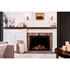 Touchstone Fireplug Pro electric fireplace shown installed in a living room