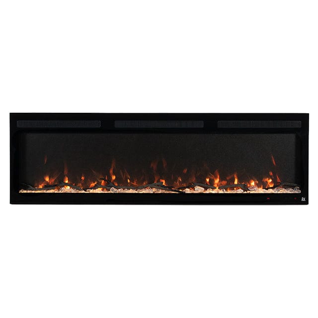 Sideline Fury 65 Inch Electric Fireplace on white