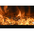 Smoked Glass Crystals 89044 in fireplace