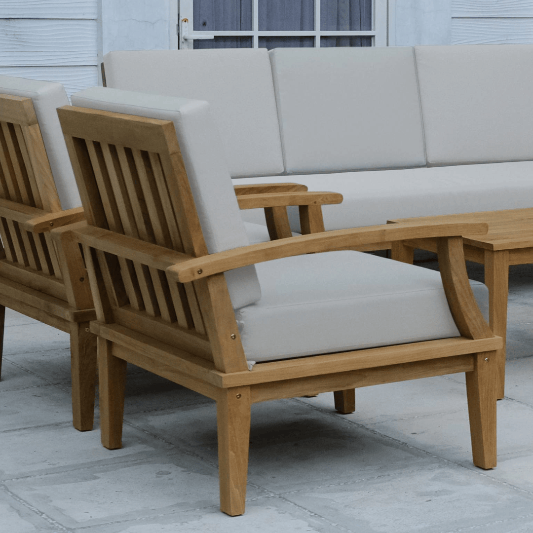 Touchstone Solena Teak Sofa chair lifestyle image