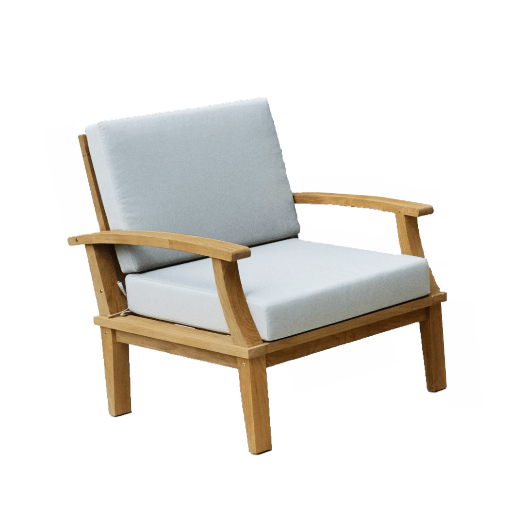 Touchstone Solena Teak Sofa chair on white