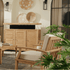 Touchstone Solena Teak Sofa Set chair lifestyle image