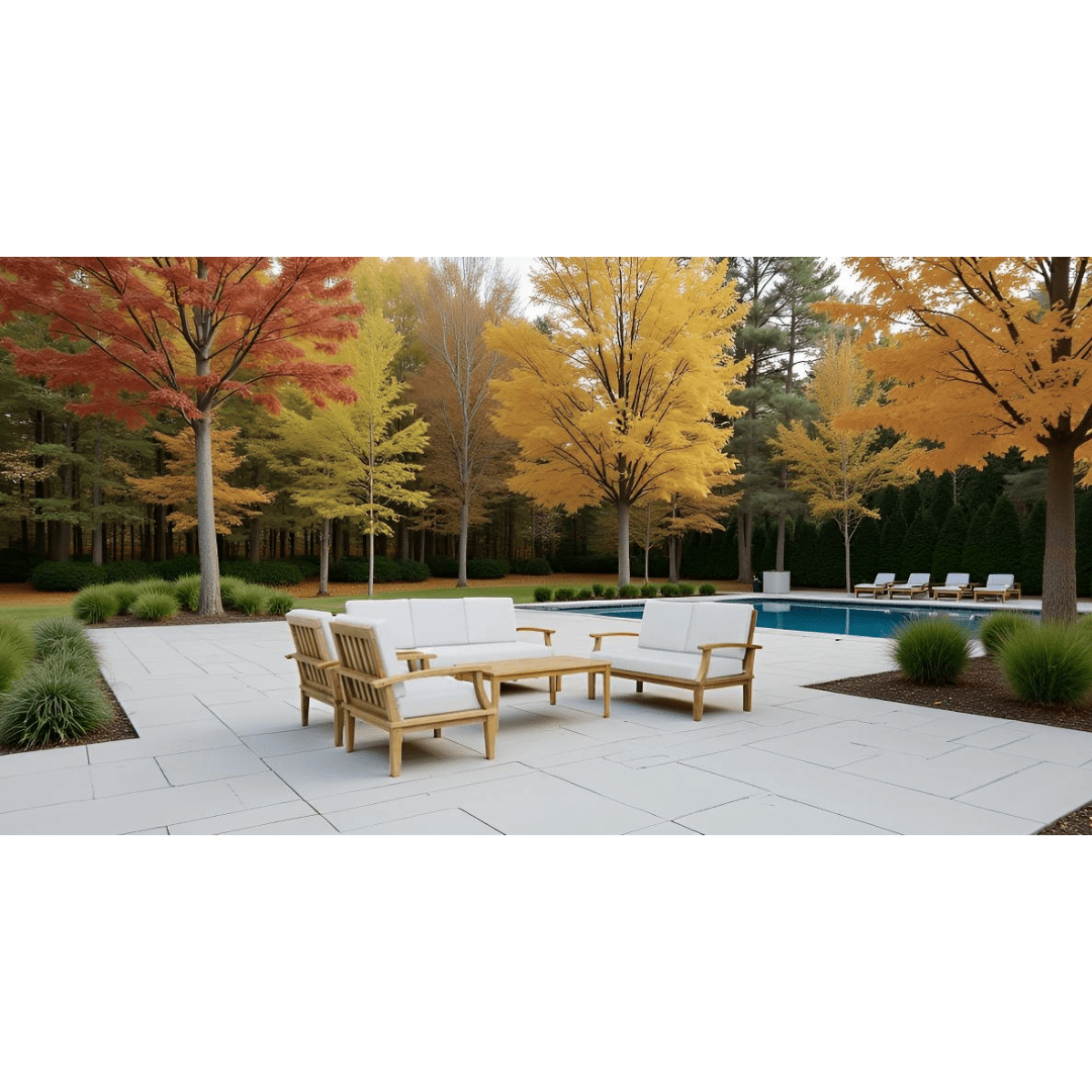Touchstone Solena Teak 5 piece sofa set lifestyle image