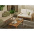 Touchstone Solena Teak Sofa Set angled lifestyle image