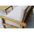 Touchstone Solena Teak 5 piece sofa set close up shot