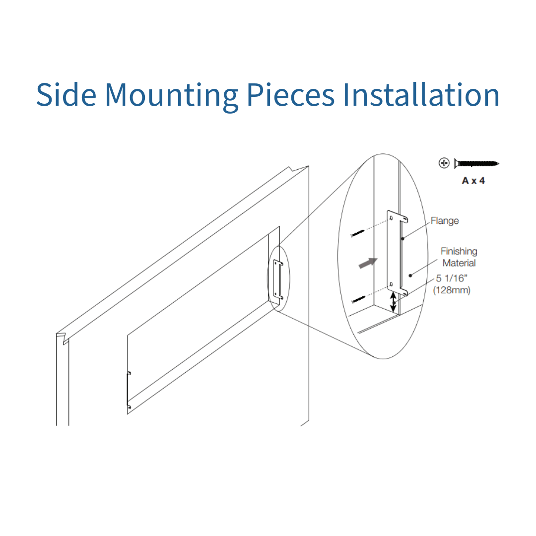 Elite Pro Spacer Kit side mounting pieces installation graphic