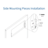 Elite Pro Spacer Kit side mounting pieces installation graphic