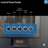 Touchstone Electric Fireplace control panel infographic