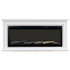 Touchstone Sideline Elite 50 inch surround mantel and fireplace with no flames on white