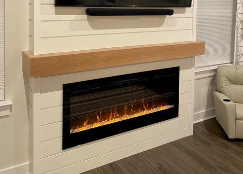 Sideline 50 Electric Fireplace with crystals and wrap around mantel